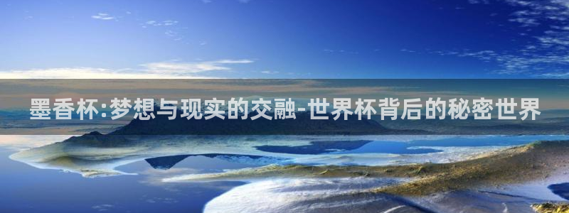 墨香杯:梦想与现实的交融-世界杯背后的秘密世界